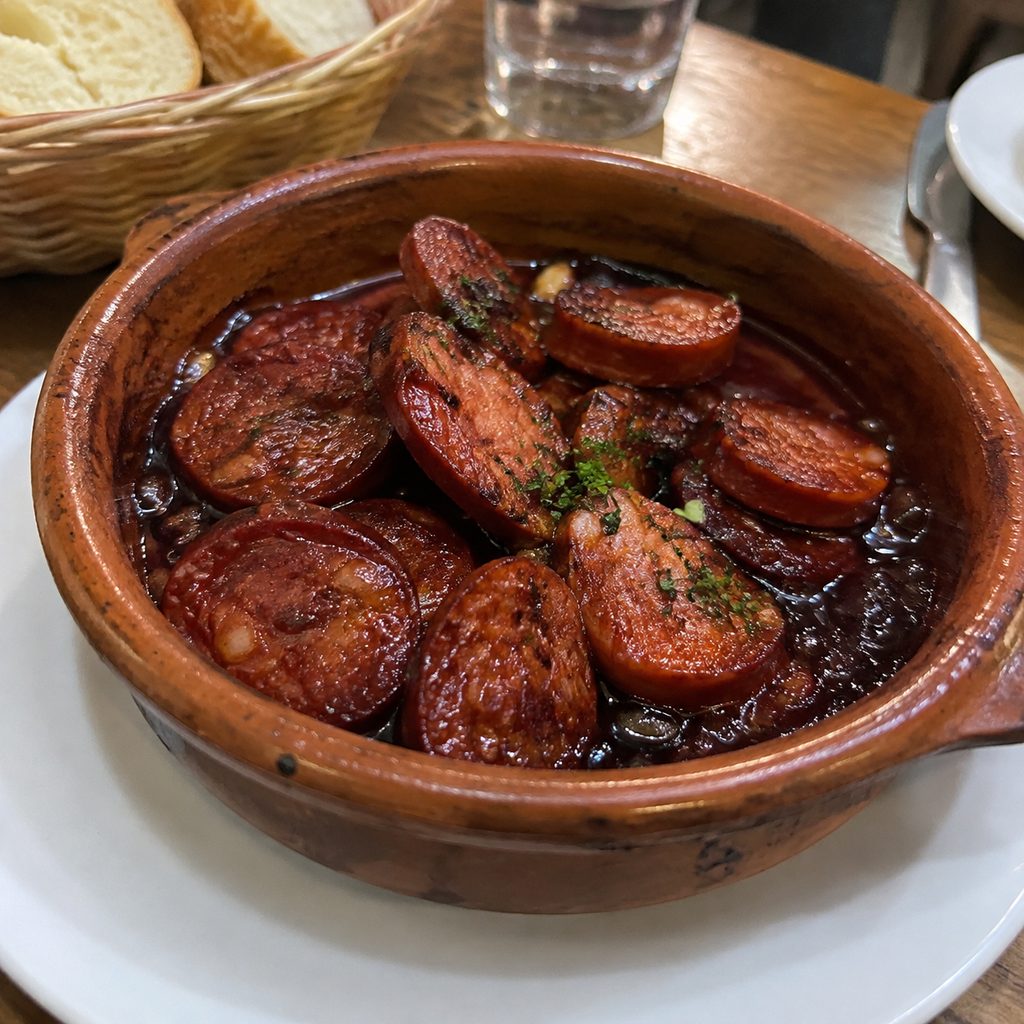 Chorizo al vino